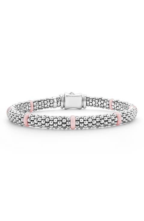Pink Caviar Ceramic Station Bracelet (Nordstrom Exclusive)