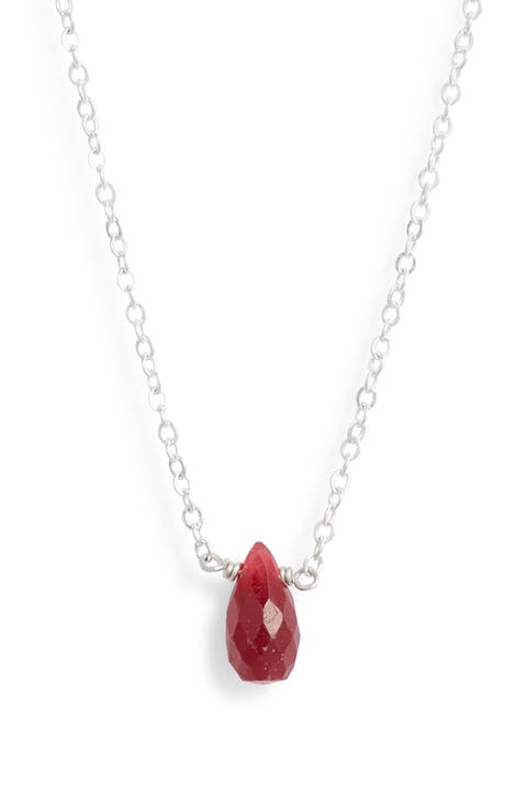 Birthstone Pendant Necklace
