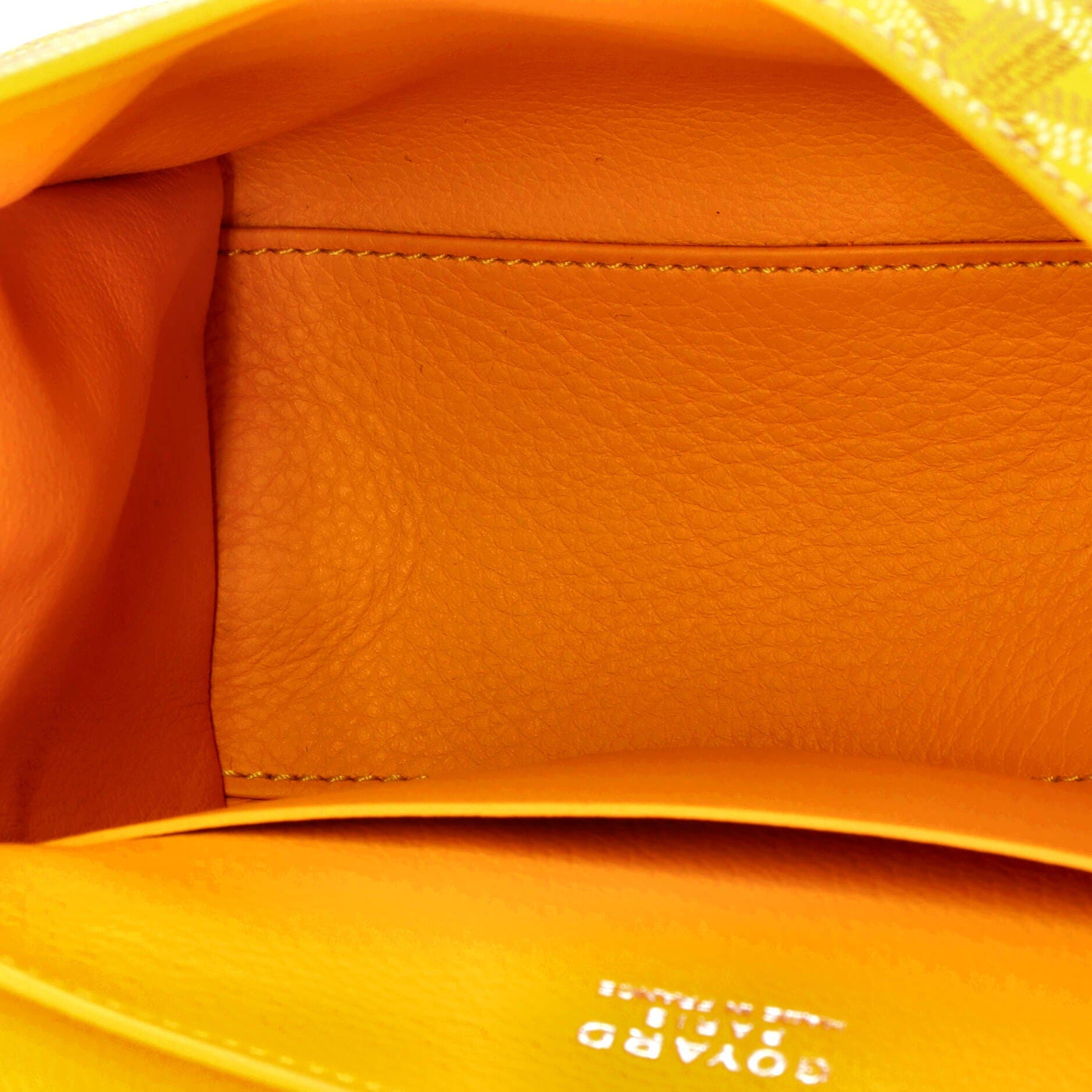 Pre-Owned Goyard Saigon Top Handle Bag Coated Canvas with Leather Mini, Alternate, color, Orange