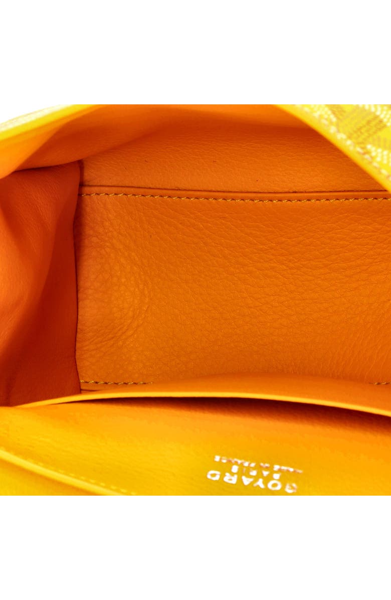 Pre-Owned Goyard Saigon Top Handle Bag Coated Canvas with Leather Mini, Alternate, color, Orange