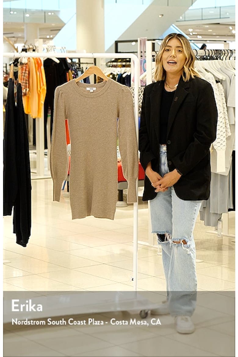 You Got This Ribbed Long Sleeve Mini Sweater Dress video