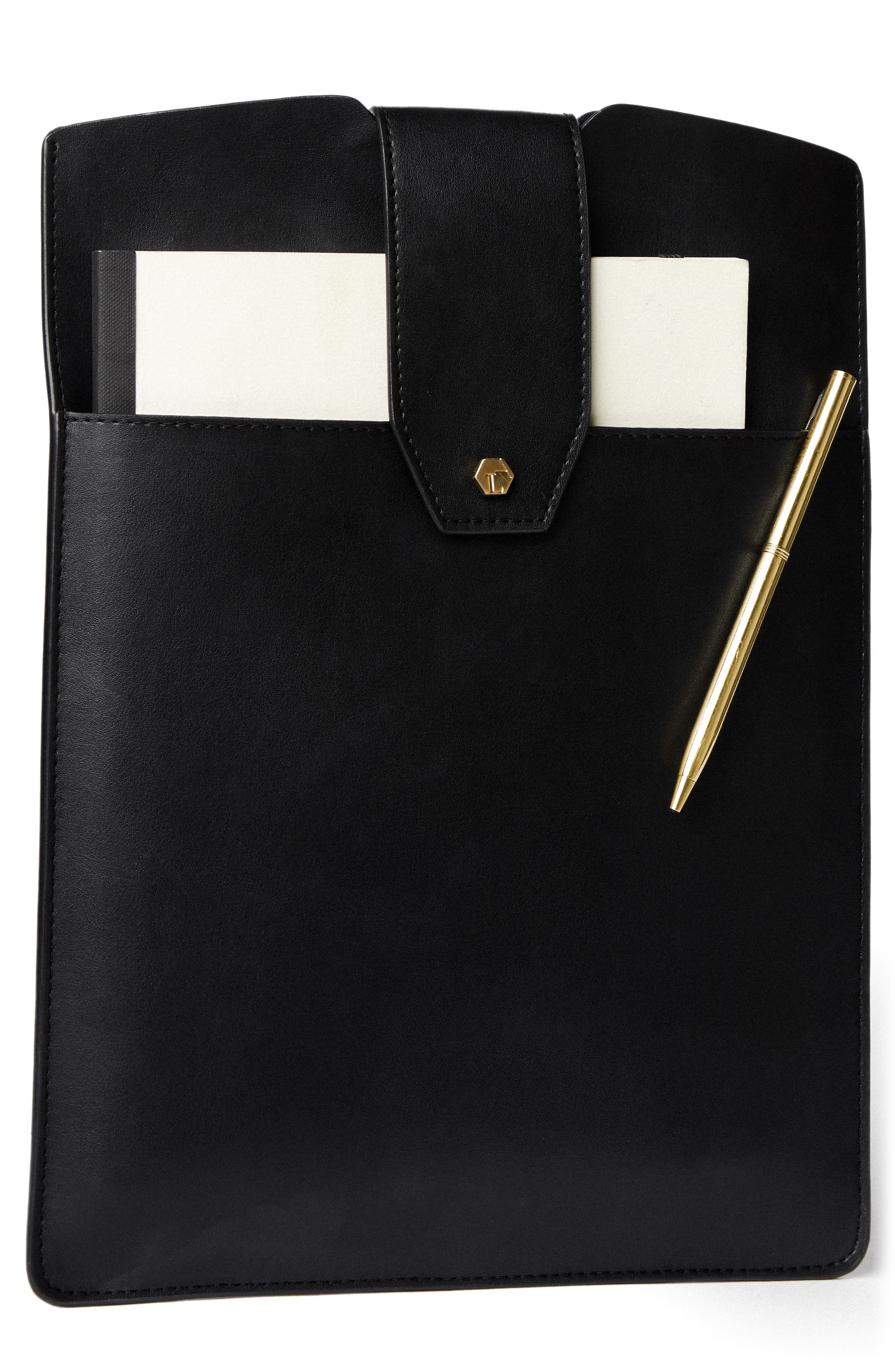 Lindsay Albanese Laptop Clutch, Alternate, color, Black