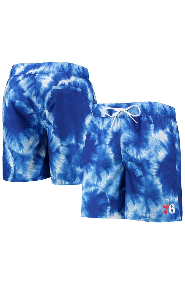 G-III SPORTS BY CARL BANKS Men's G-III Sports by Carl Banks Royal Philadelphia 76ers Splash Volley Swim Shorts, Main, color, Royal