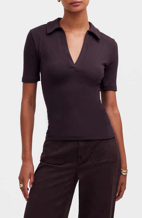 Madewell Drapey Rib Polo