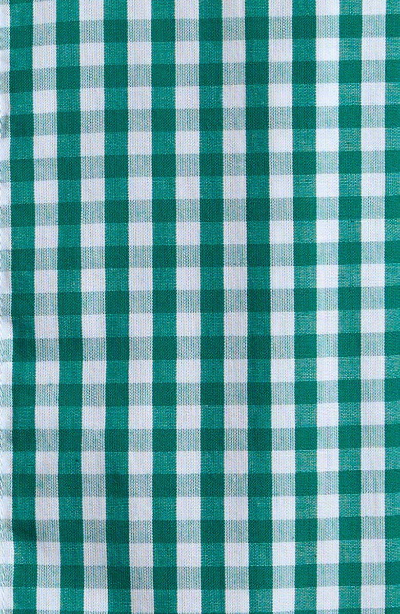RuggedButts Kids' Gingham Cotton Button-Up Shirt, Alternate, color, Green