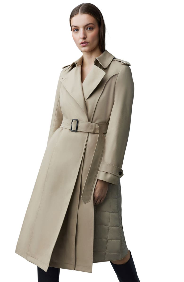 Mackage Astrid Insulated Trench Coat, Alternate, color,