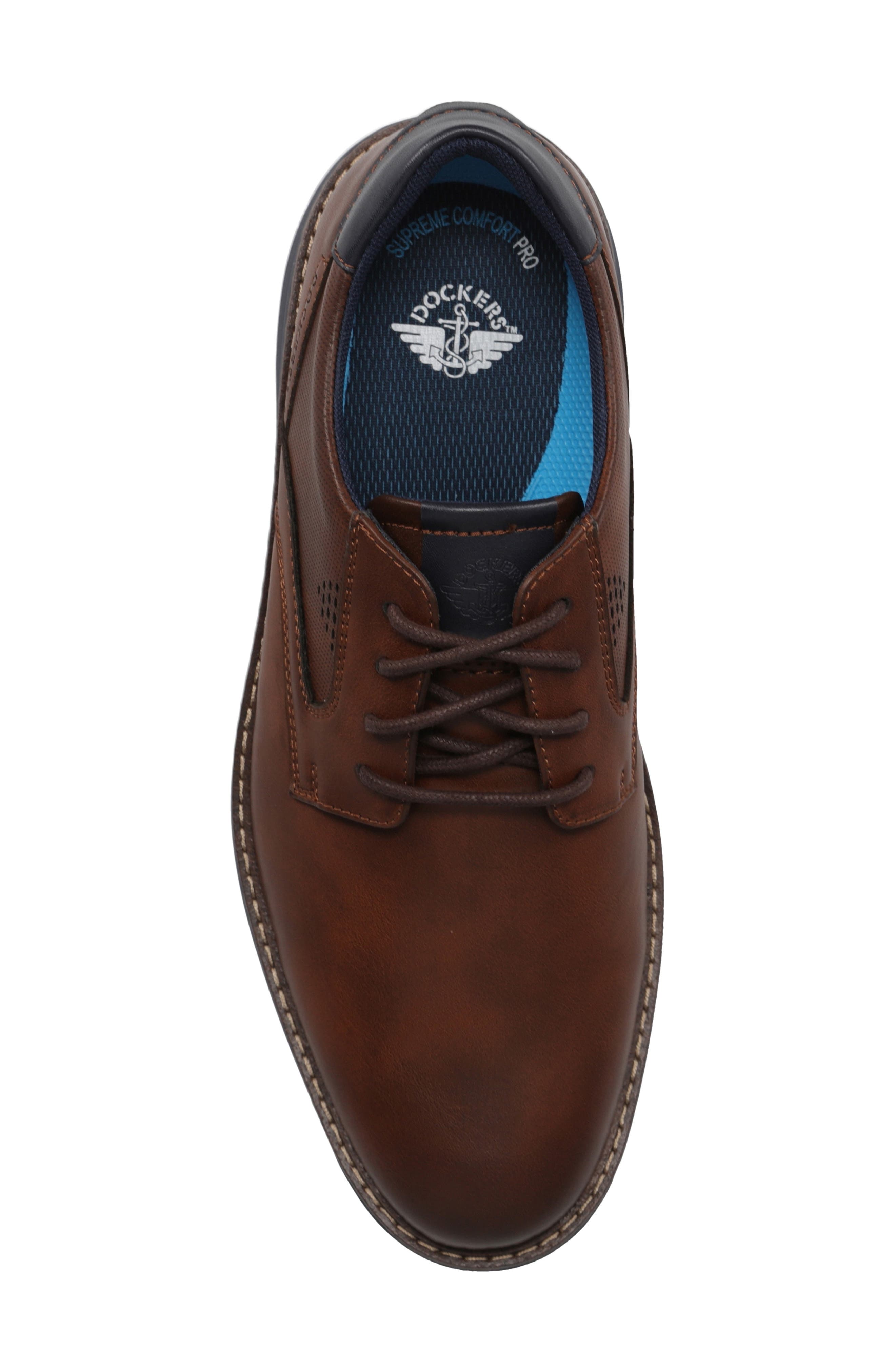 Mateo Faux Leather Oxford, Alternate, color, COGNAC
