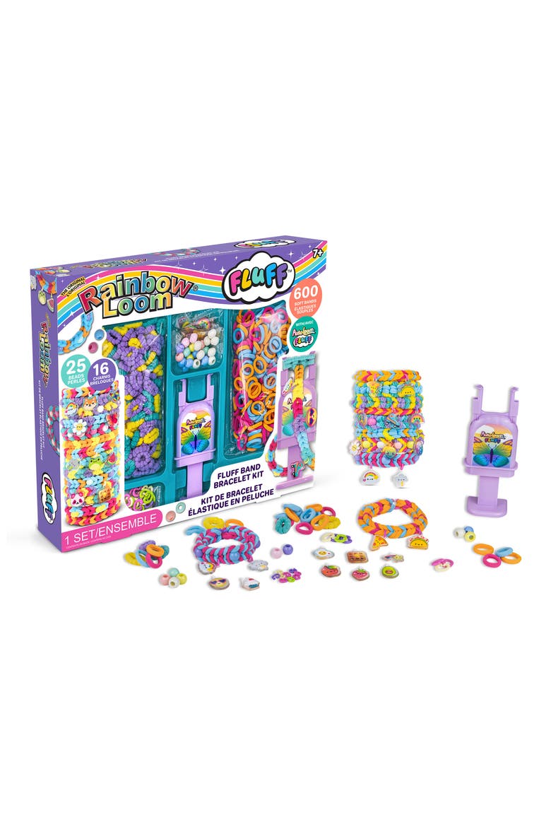 Fluff Bracelet Kit, Main, color, RAINBOW MULTI