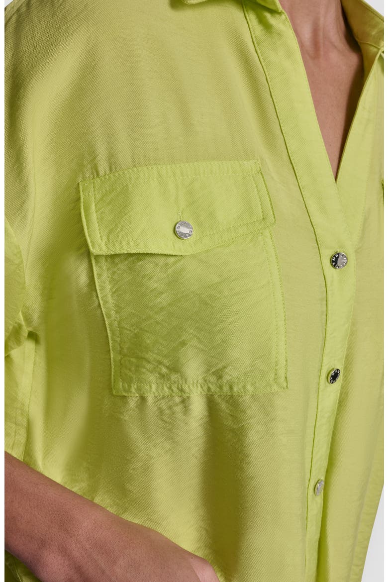 Short Sleeve Roll Tab Shirt, Alternate, color, LIMEADE