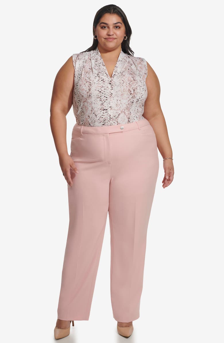 Calvin Klein Straight Leg Pants, Alternate, color, 