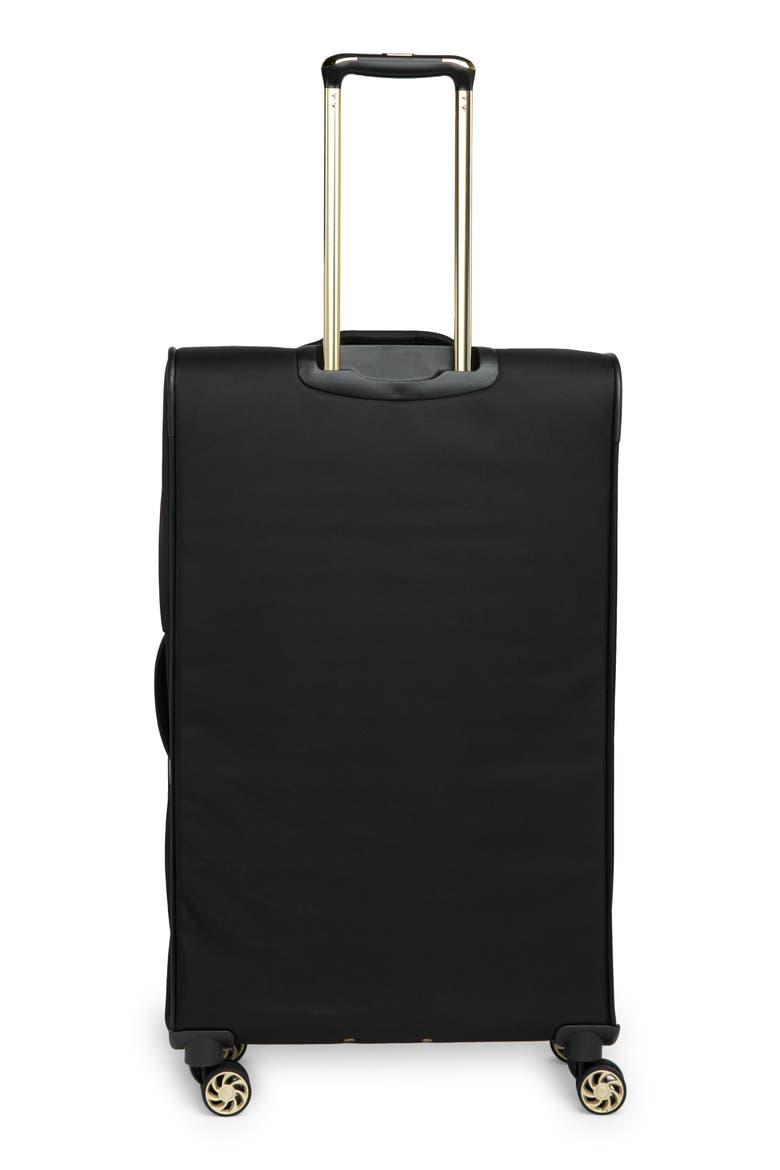 Chelsea Chevron Quilt Expandable 8-Wheel Luggage, Alternate, color, BLACK