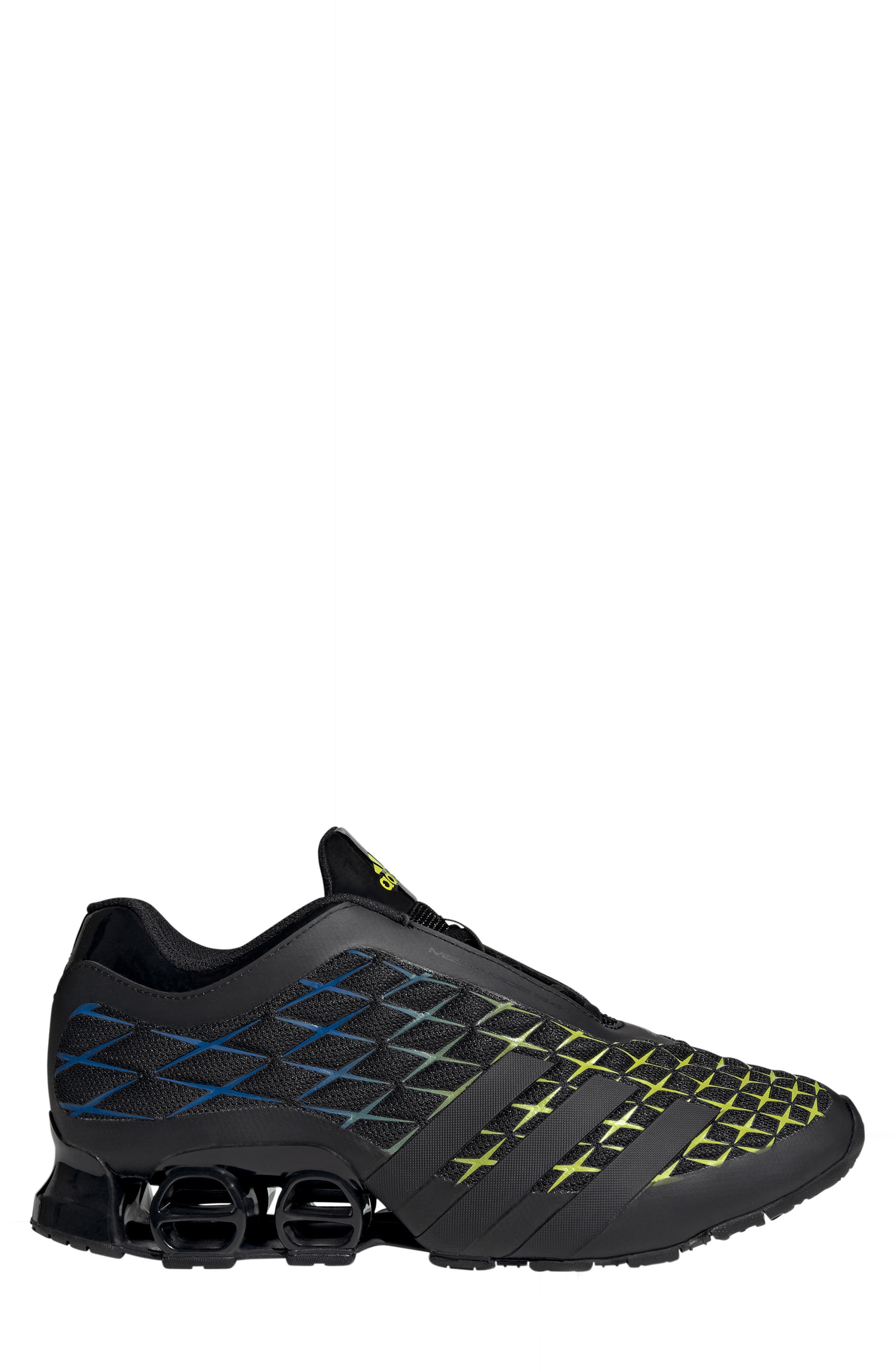 adidas Gender Inclusive Megaride S4 Sneaker, Alternate, color, Black/ Black/ Solar Yellow