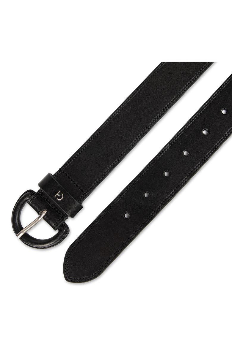 Cole Haan Covered Buckle Leather Belt, Alternate, color,