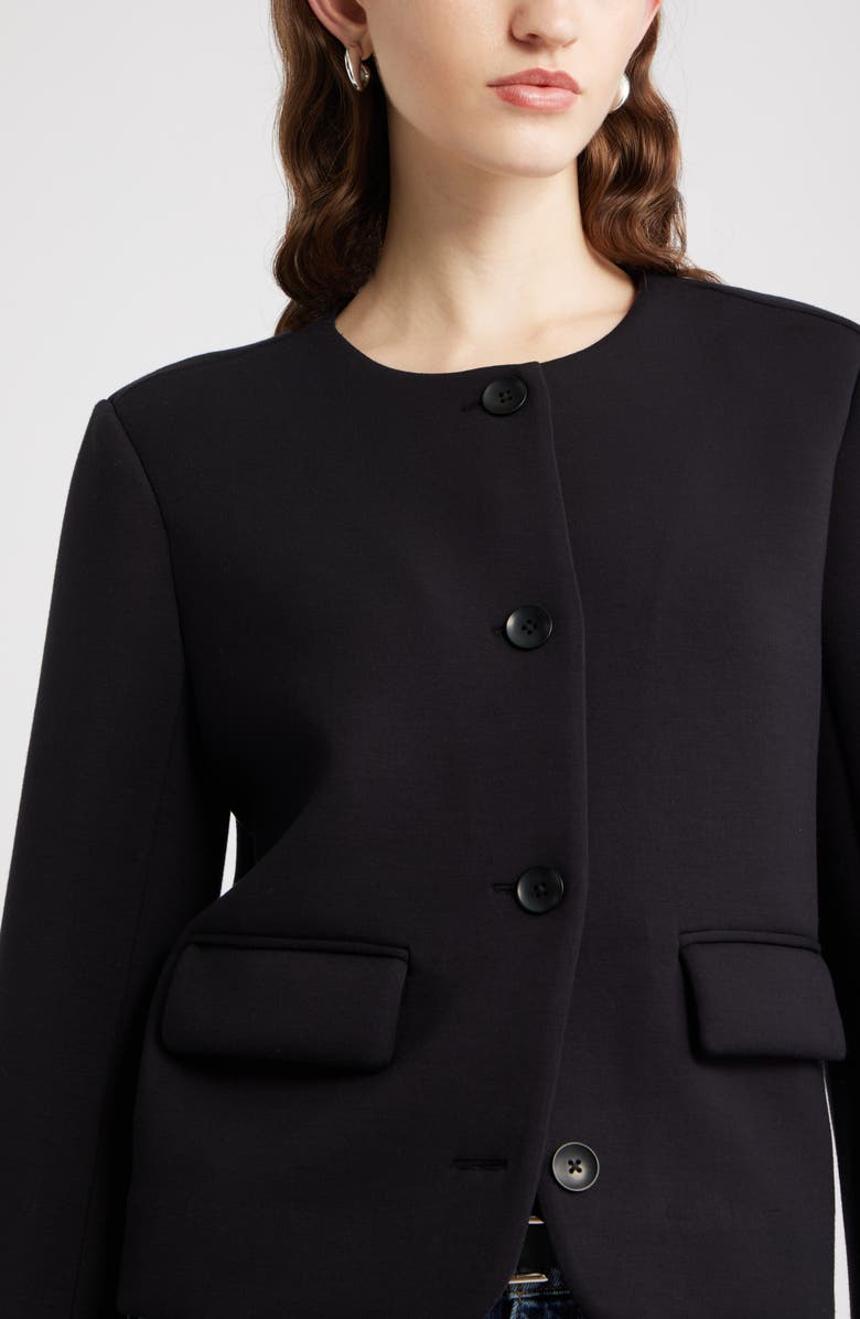 Nordstrom Neoprene Jacket, Alternate, color, Black