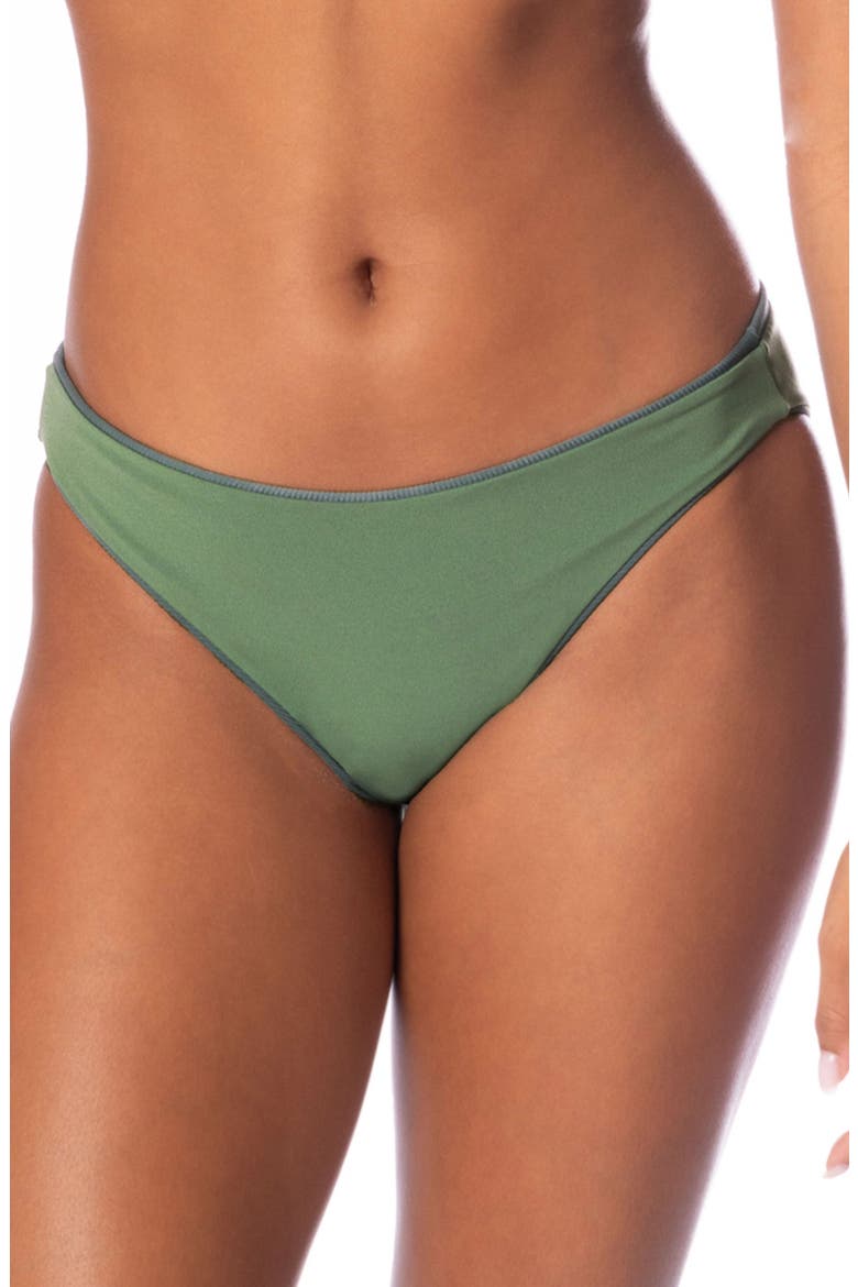 Eucalyptus Green Sublimity Reversible Bikini Bottoms, Alternate, color, GREEN