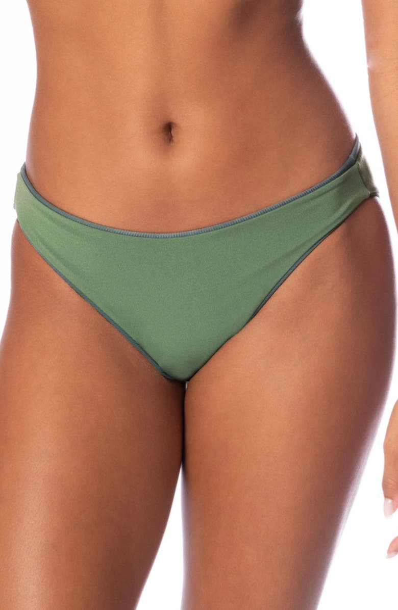 Maaji Eucalyptus Green Sublimity Reversible Bikini Bottoms, Alternate, color, 