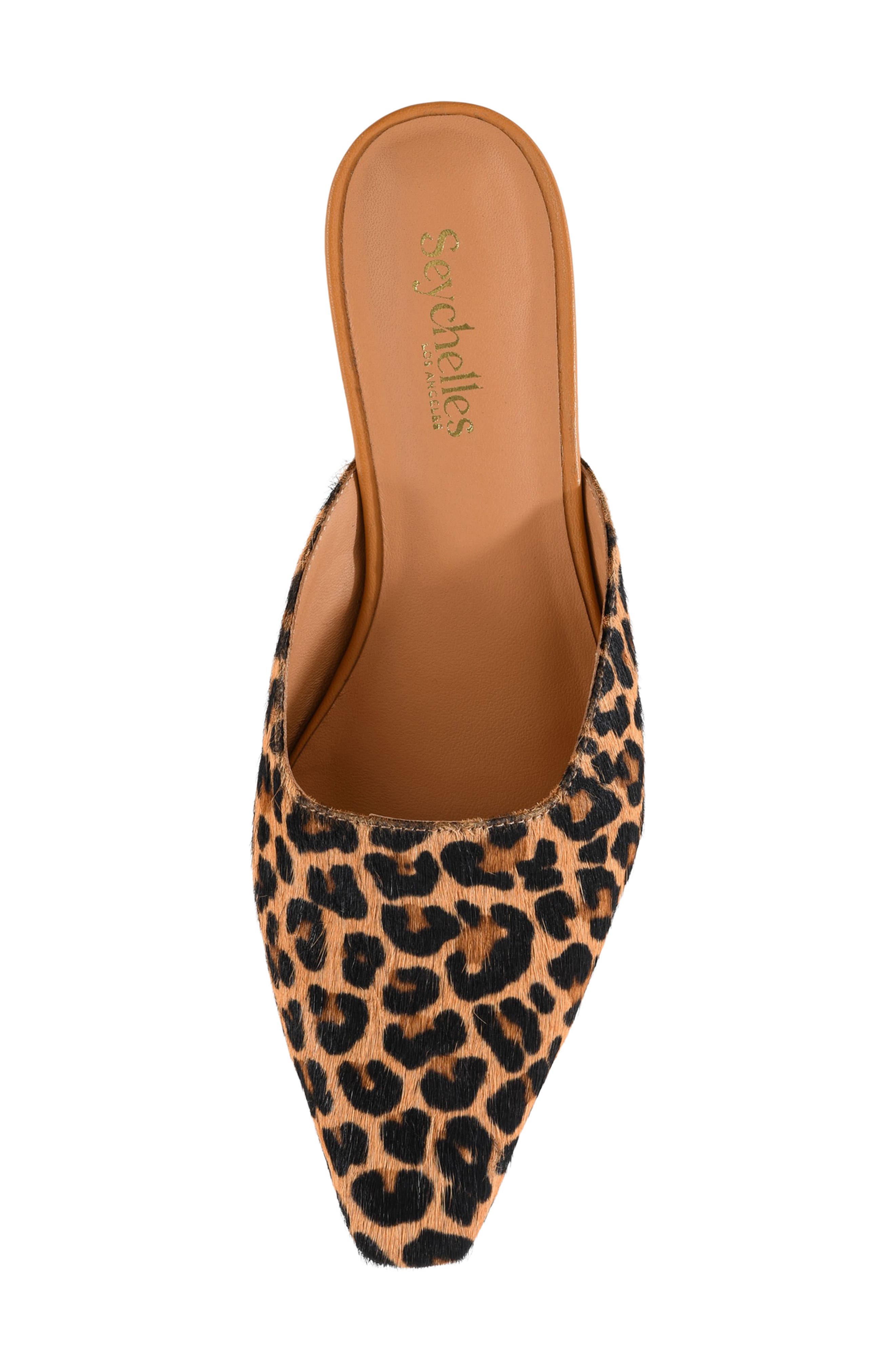 Seychelles Mocktail Genuine Calf Hair Mule, Alternate, color, Leopard