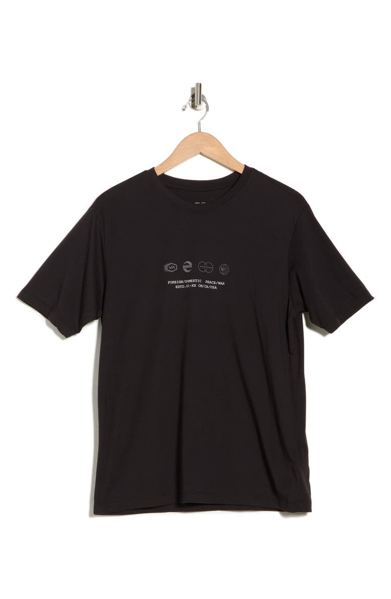 RVCA Symbol Stacks Sport T-Shirt, Alternate, color, Black