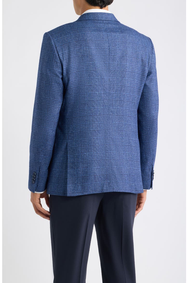 Bleecker Two-Button Wool Blend Plaid Suit, Alternate, color, BLUE