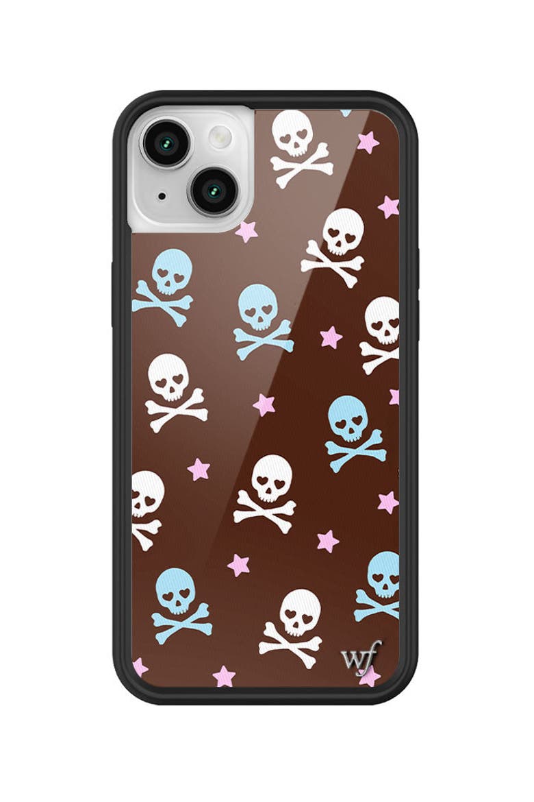 Crossbones iPhone Case, Main, color, Brown