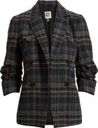 Anne Klein Pleated Sleeve Blazer