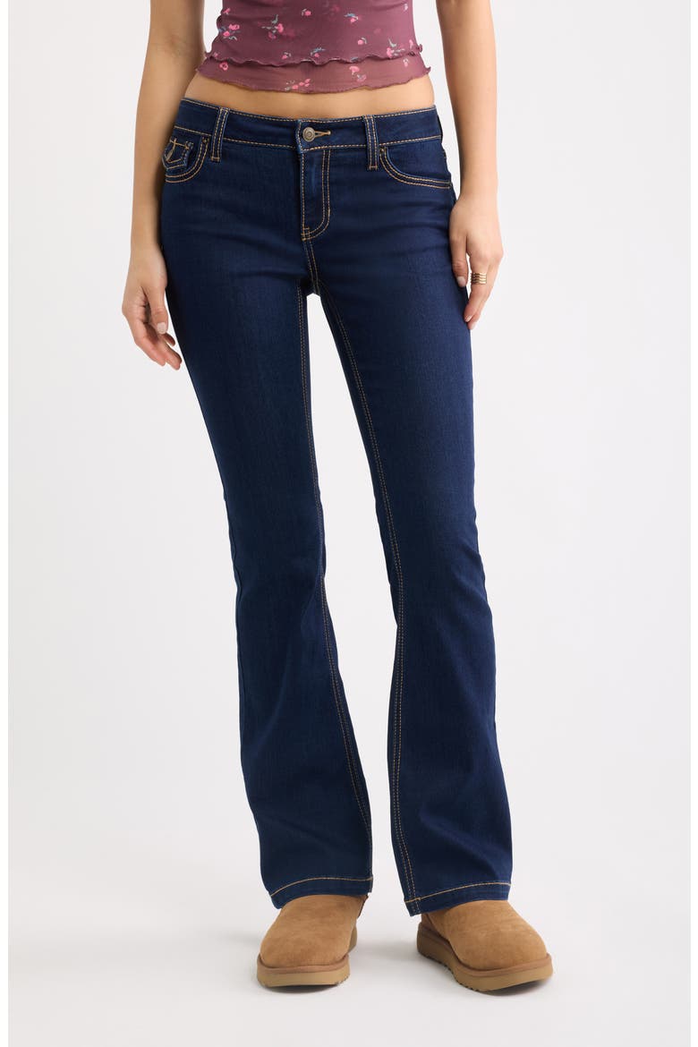 Embroidered Bootcut Jeans, Main, color, HIGHLAND WASH