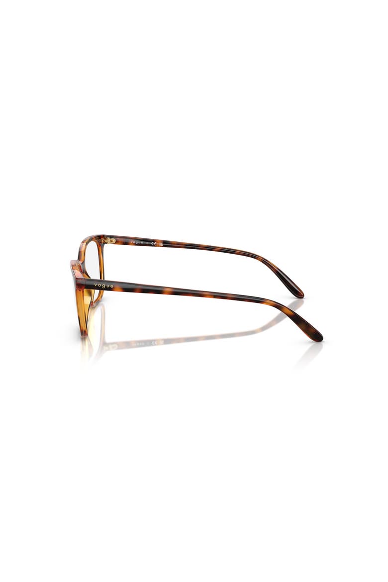 51mm Rectangle optical glasses, Alternate, color, Brown