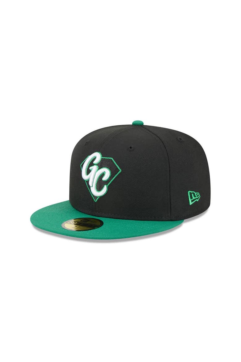 Men's New Era  Black Dayton Dragons Theme Nights 59FIFTY Fitted Hat, Main, color, Black