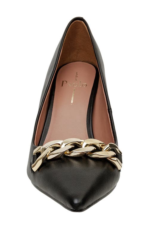 Linea Paolo Pandora Pointed Toe Pump In Black