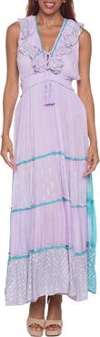 RANEES Colorblock Tiered Sundress