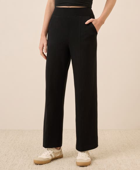 Organic Cotton Airplane Pintuck Wide Leg Pant