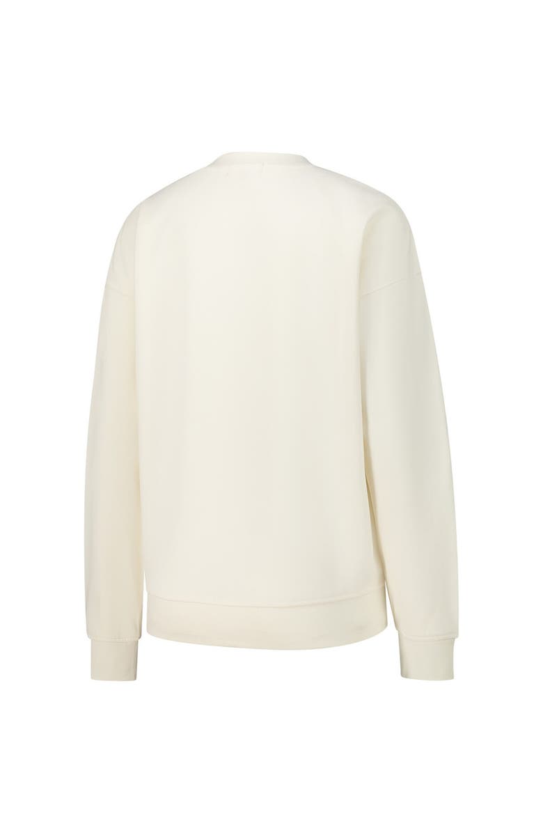 Mitchell & Ness Women's Mitchell & Ness Cream Chicago Bulls Oversprayed Pullover Sweatshirt, Alternate, color, Cream