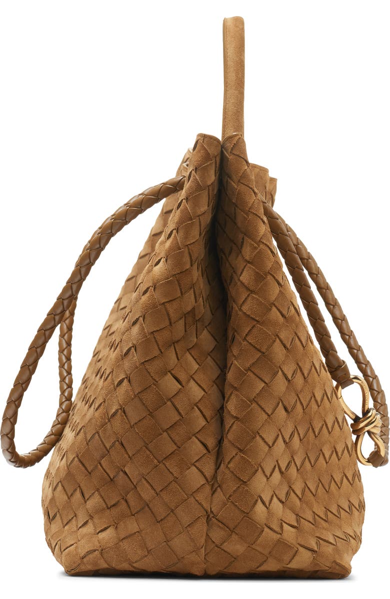 Bottega Veneta Large Andiamo Intrecciato Suede Tote, Alternate, color,