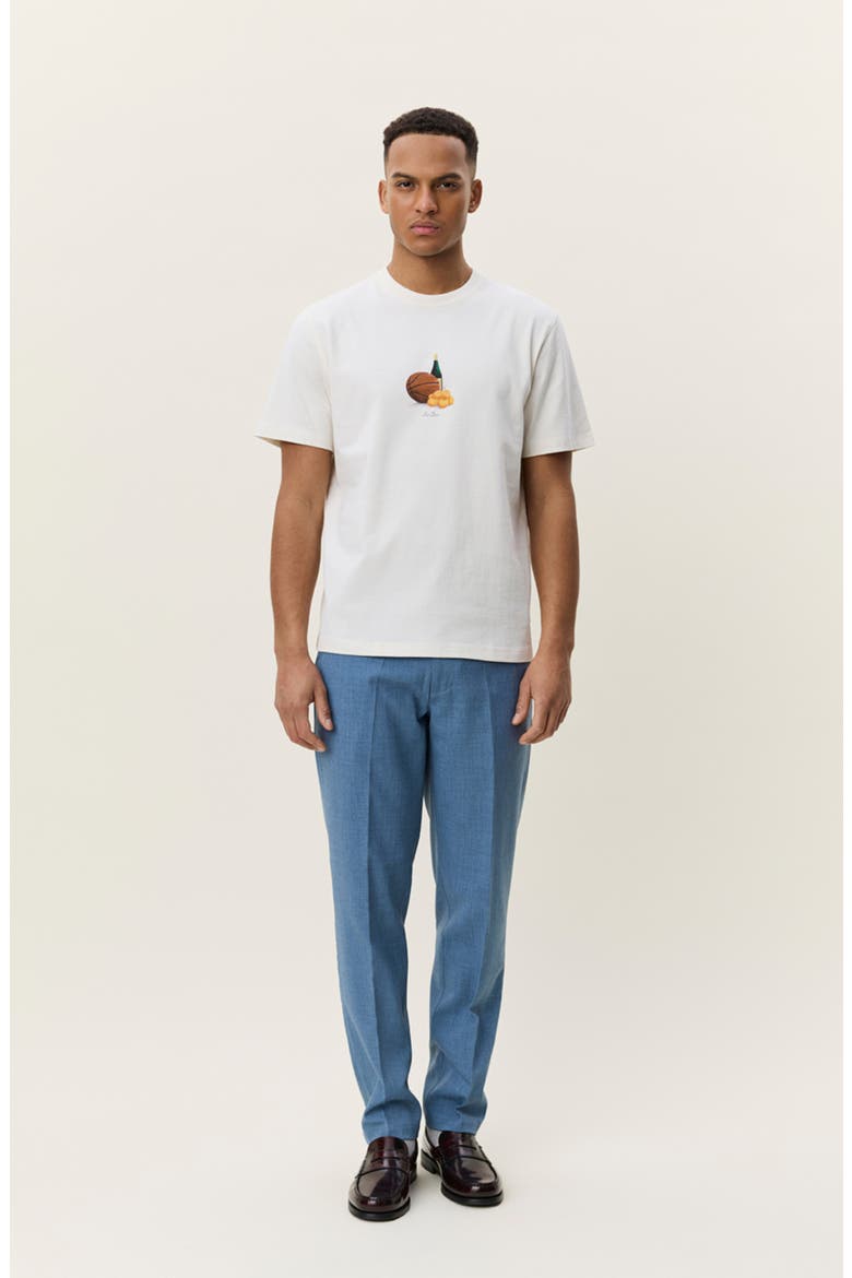 Lemons Organic Cotton Graphic T-Shirt, Alternate, color, EGGNOG WHITE