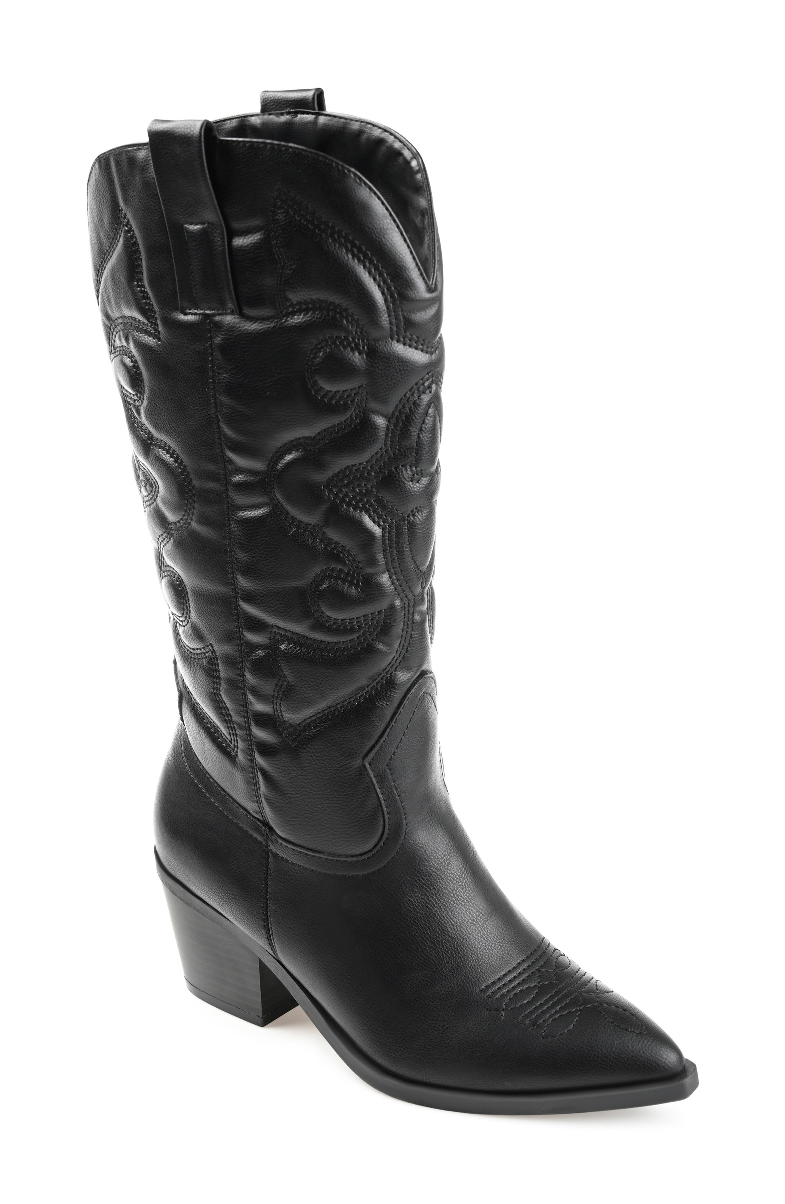 Chantry Western Boot, Main, color, BLACK