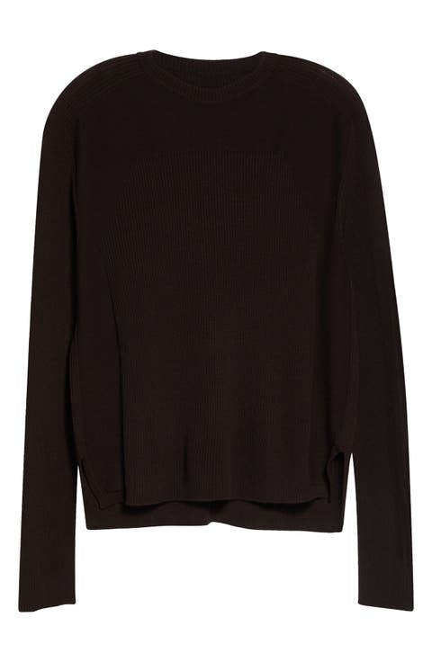 Ribbed Geo Wool Sweater