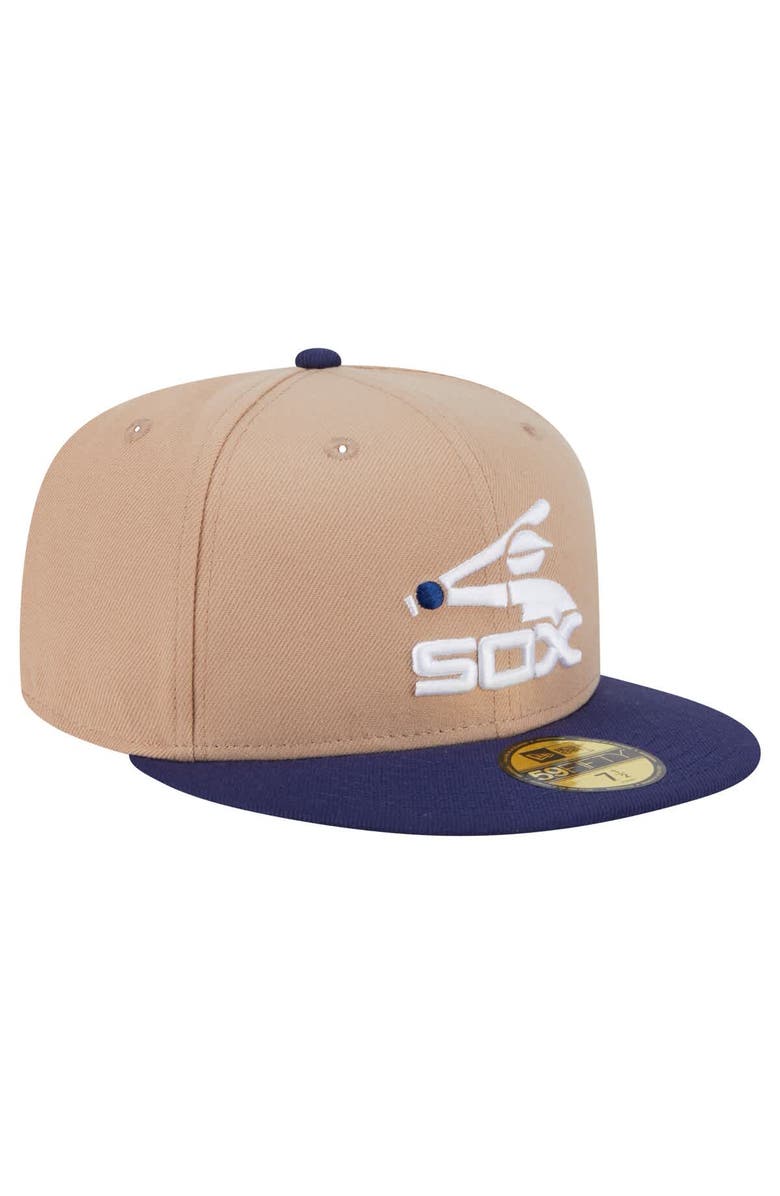 New Era Men's New Era Khaki Chicago White Sox 59FIFTY Fitted Hat, Alternate, color, Khaki