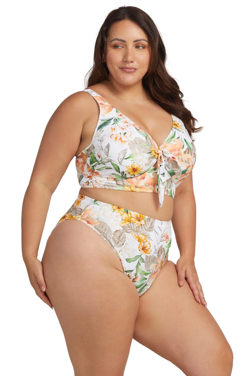 Artesands La Dolce Vita Richter High Waist Bikini Bottoms, Alternate, color, 