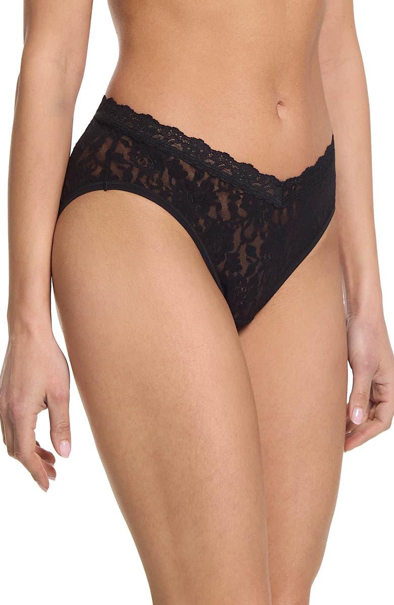 Hanky Panky High Cut Briefs, Alternate, color, Black