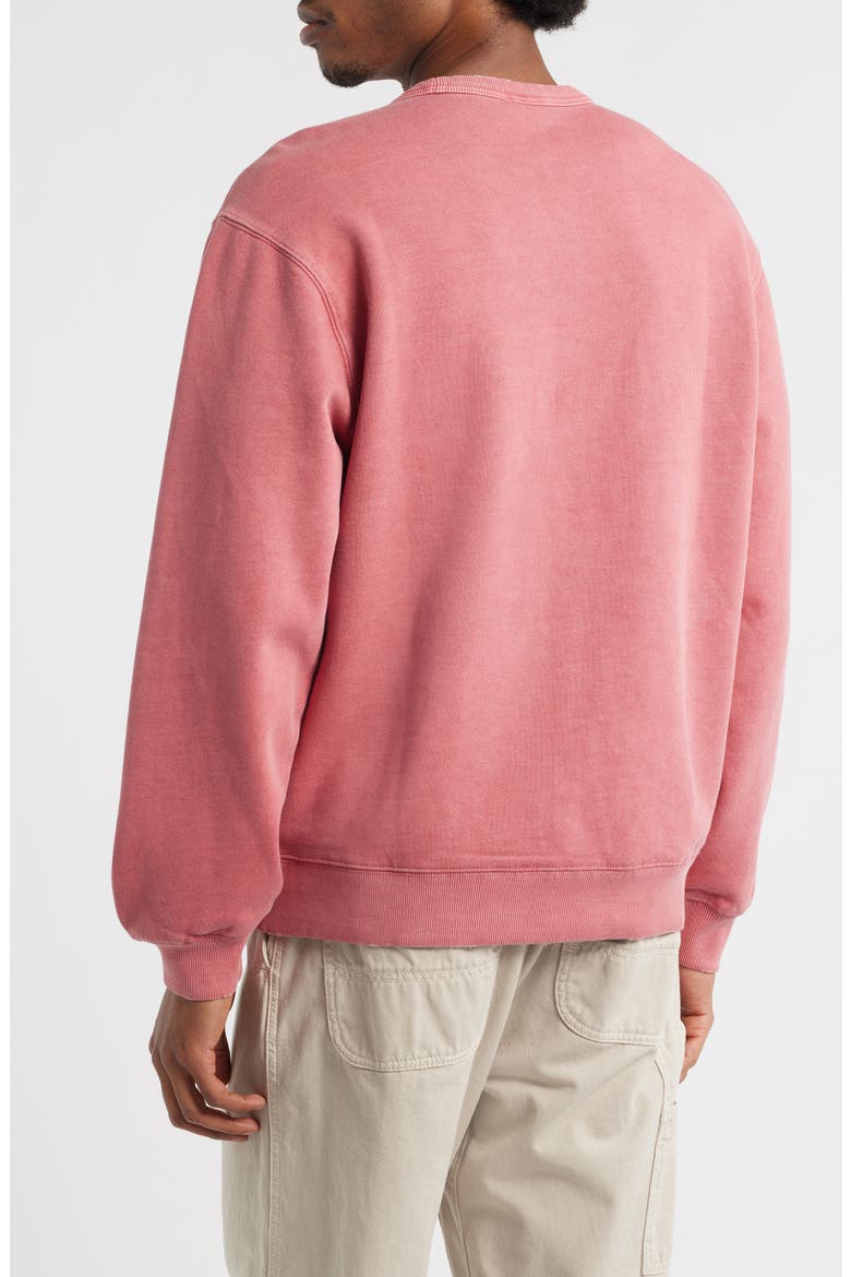 Torion Distressed Sweatshirt, Alternate, color, MARSALA (GRIND WASH)