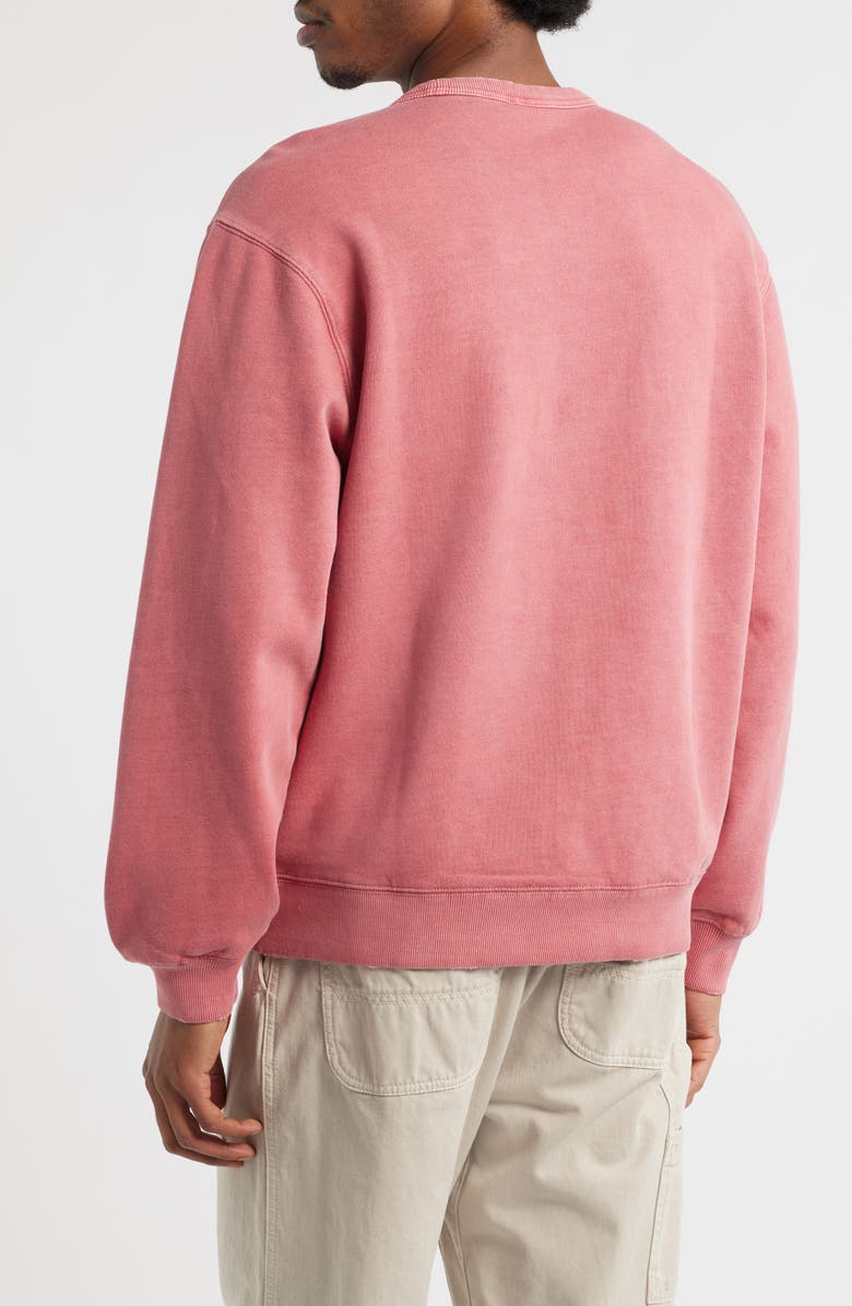 Carhartt Work In Progress Torion Distressed Sweatshirt, Alternate, color, Marsala (Grind Wash)