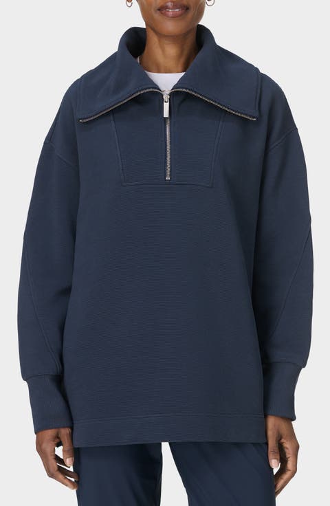 Peaceful Rib Half Zip Sweatshirt