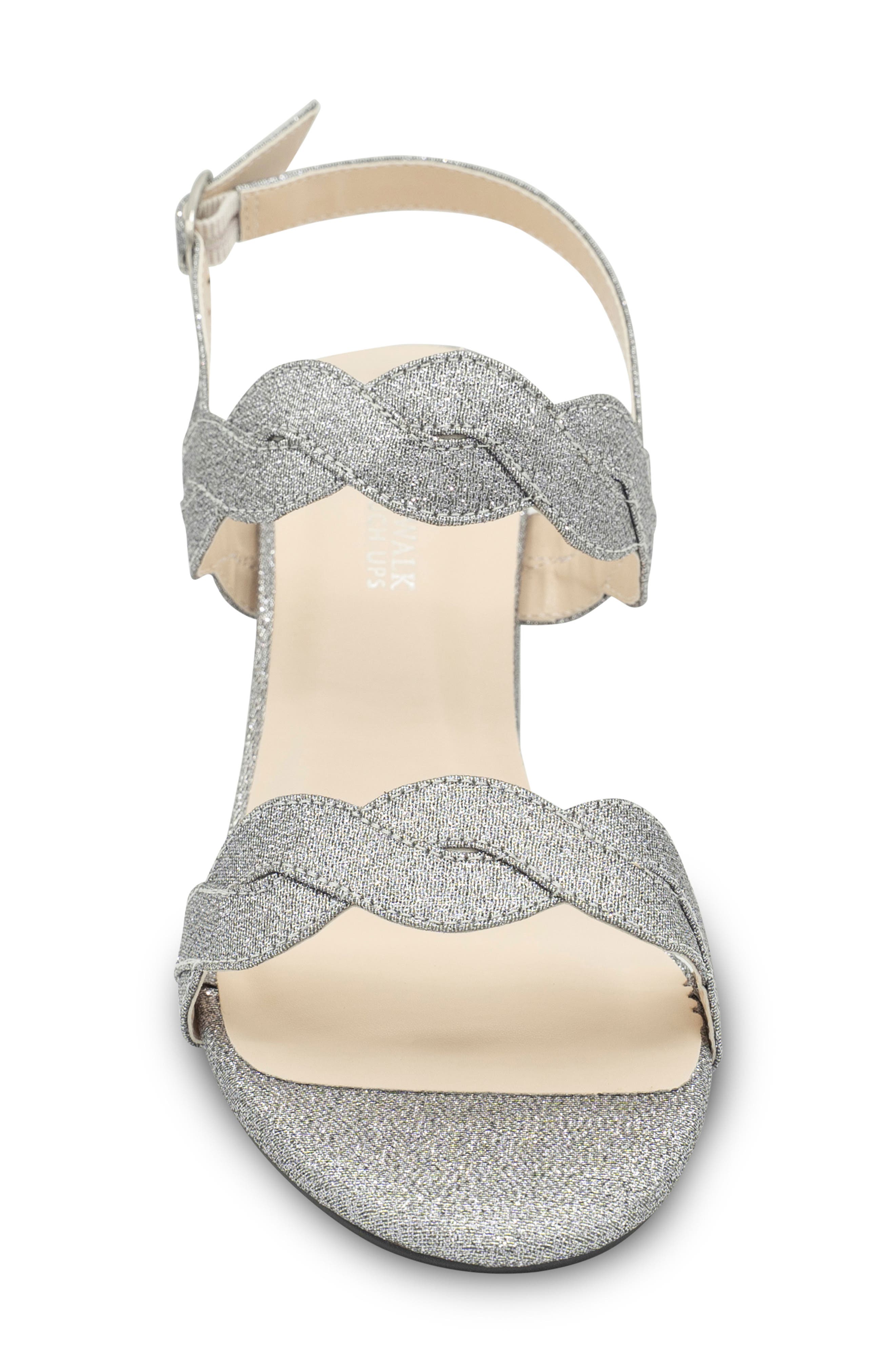 Touch Ups Champagne Ankle Strap Sandal, Alternate, color, Pewter