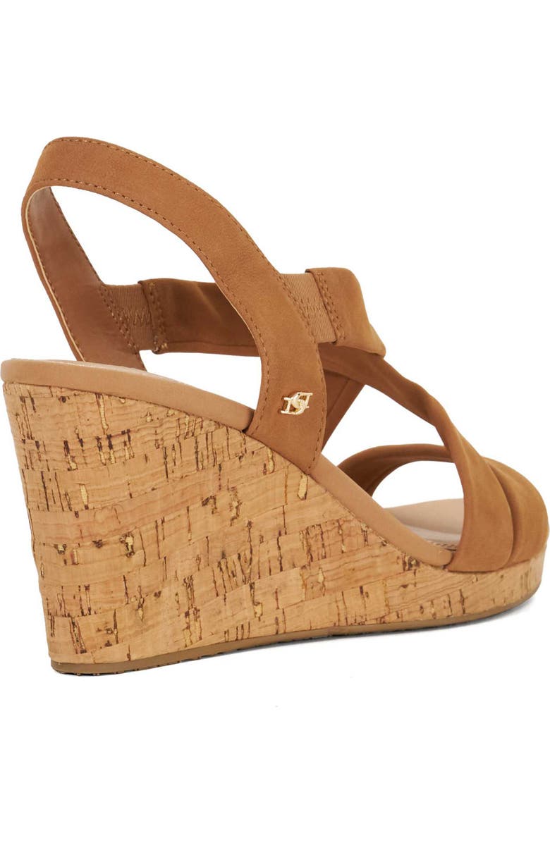 Dune London Kamies Slingback Platform Wedge Sandal, Alternate, color, Tan