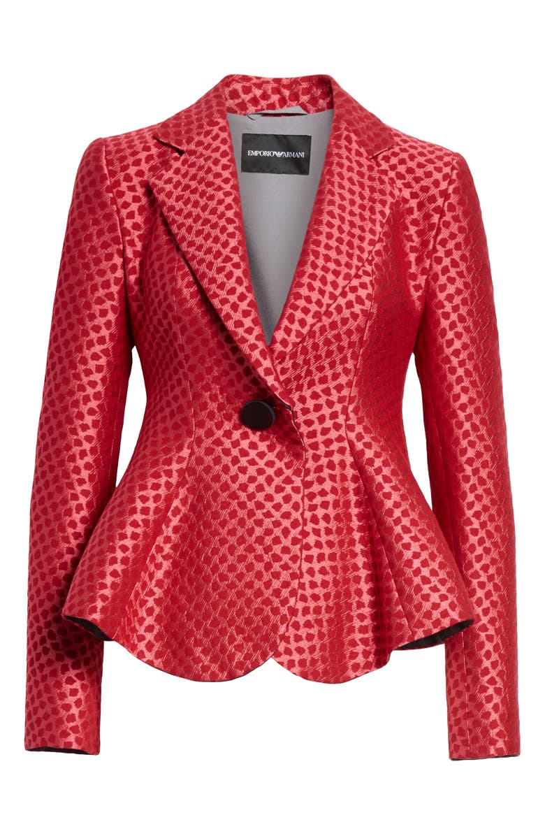 Emporio Armani Animal Jacquard Blazer, Alternate, color, 