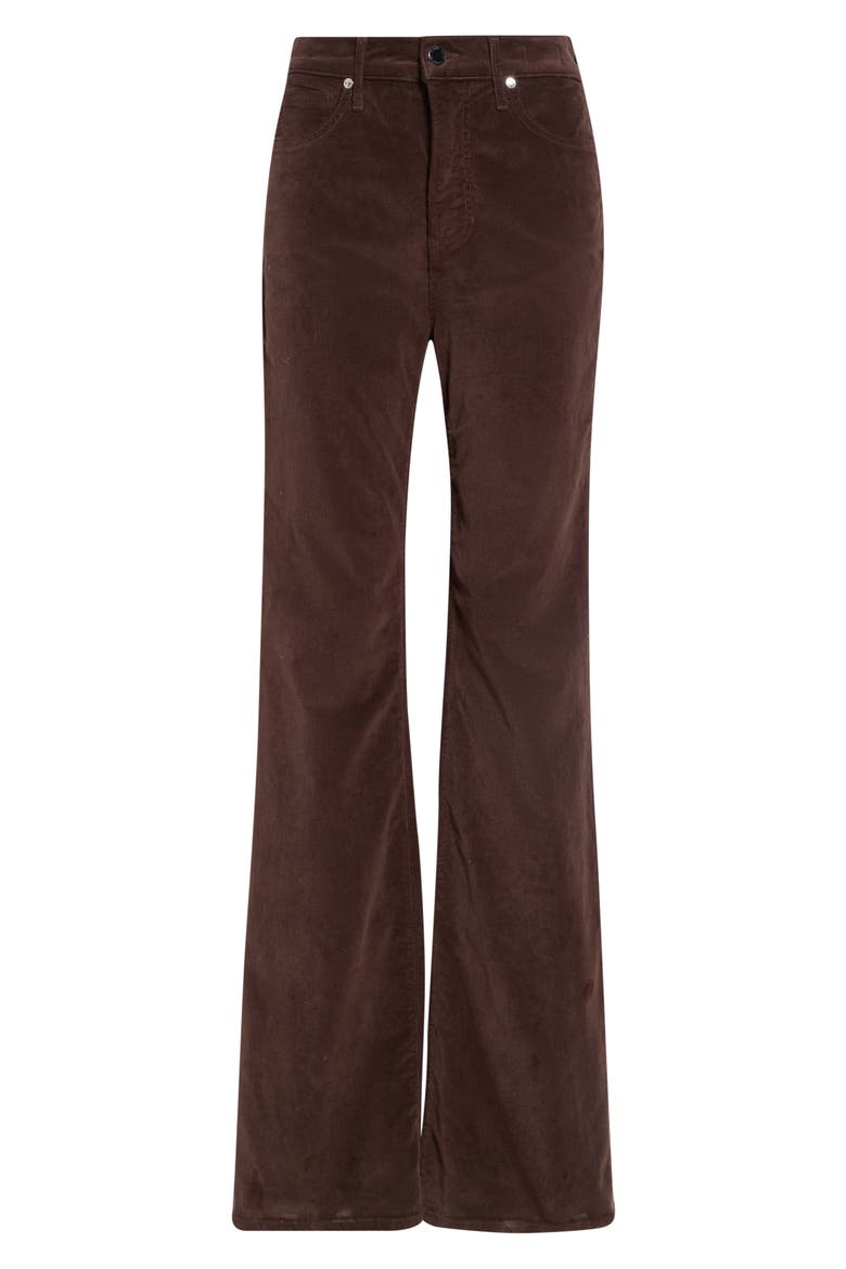 Crosbie High Waist Wide Leg Corduroy Pants, Main, color, ESPRESSO