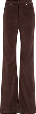 Veronica Beard Crosbie High Waist Wide Leg Corduroy Pants