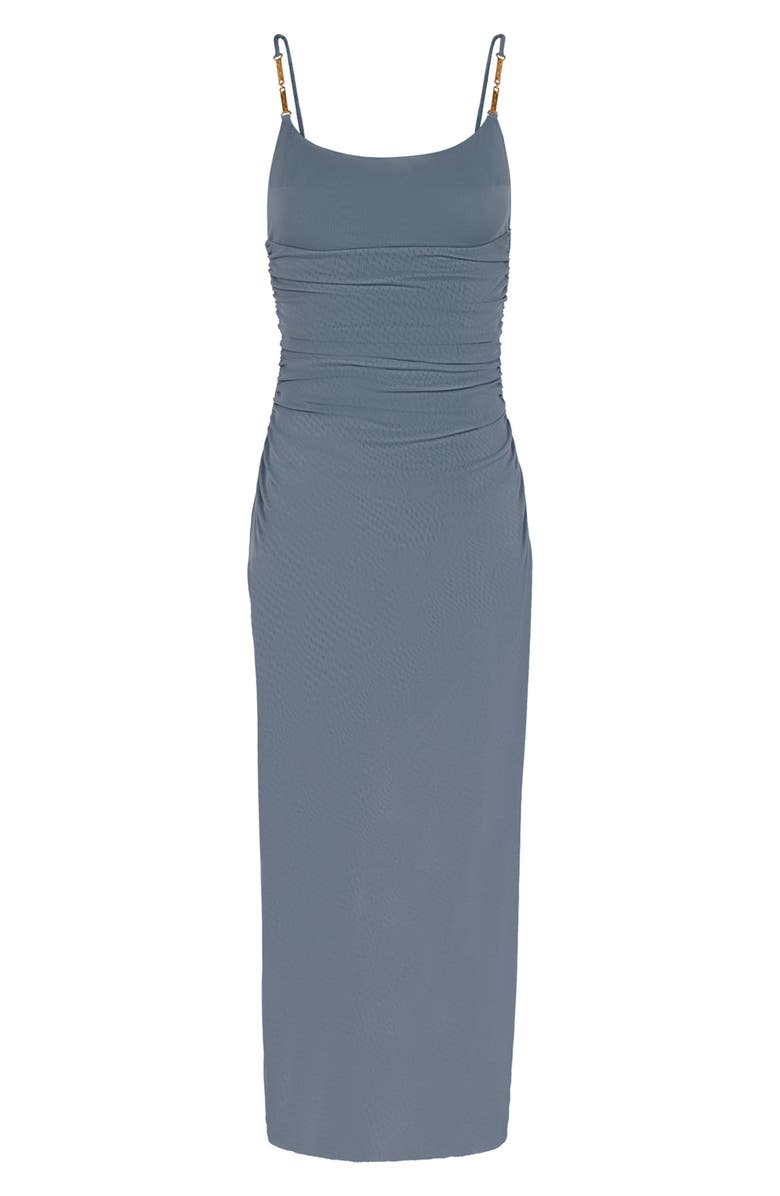 ViX Paula Hermanny Solid Lorena Cover-Up Maxi Dress, Alternate, color, Blue