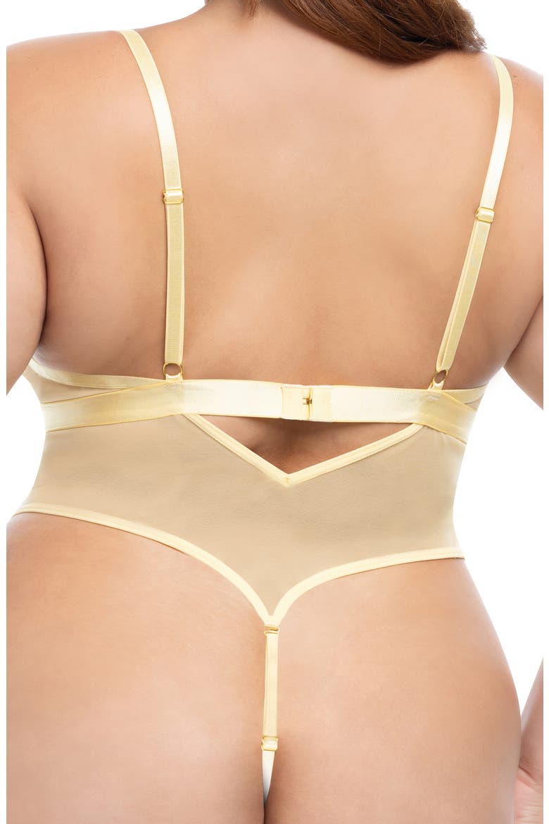 Pilar Embroidered Mesh Teddy, Alternate, color, BOTANICAL BLOOMS 040/BANANA