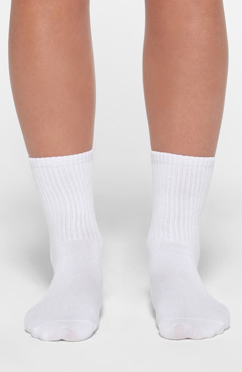 Skims 3-pack Sport Socks In White